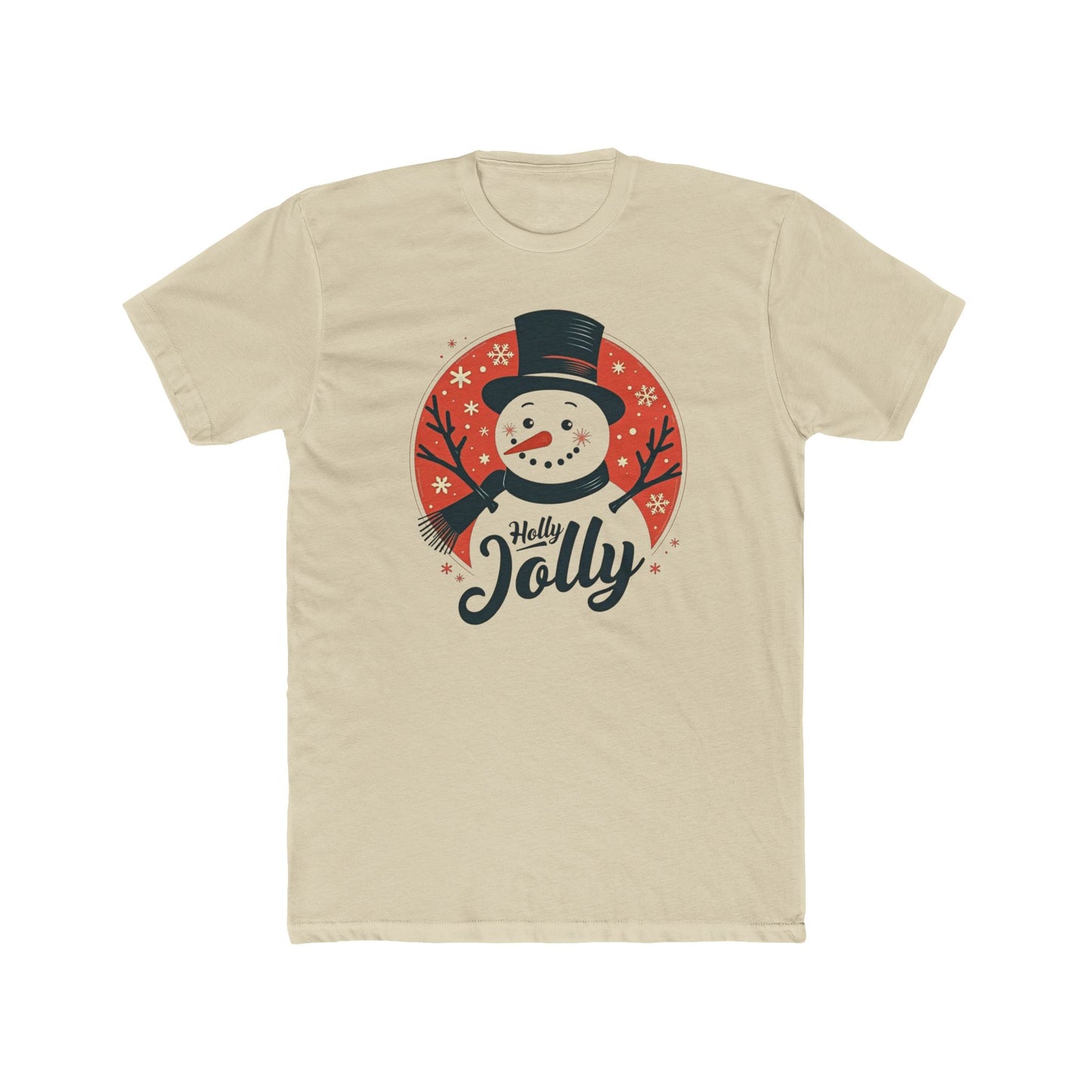 Holly Jolly Snowman T-Shirt — Christmas Holiday Crew Tee
