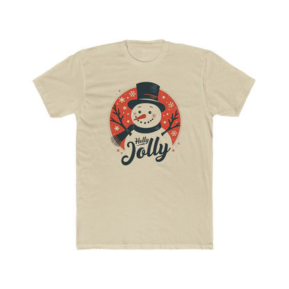 Holly Jolly Snowman T-Shirt — Christmas Holiday Crew Tee