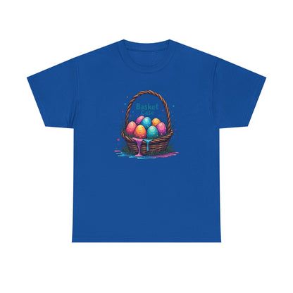 Basket Case, Easter Basket Tee — Colorful Painted Easter Eggs Graphic Shirt