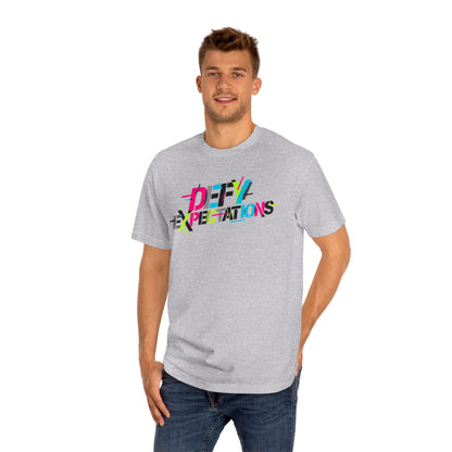 Defy Expectations Tee — Bold Retro Graphic T-Shirt
