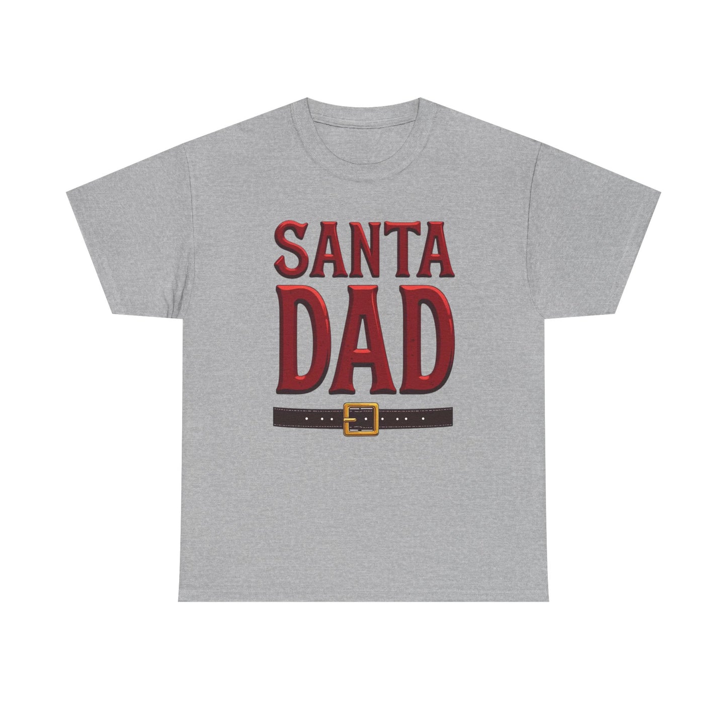 Santa Dad T-Shirt — Christmas Daddy Tee with Santa Belt Design