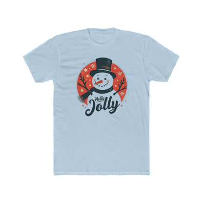 Holly Jolly Snowman T-Shirt — Christmas Holiday Crew Tee