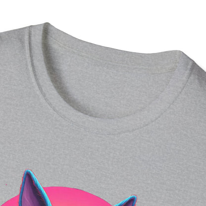 Easter Bunny Neon Sunset, unisex T-Shirt