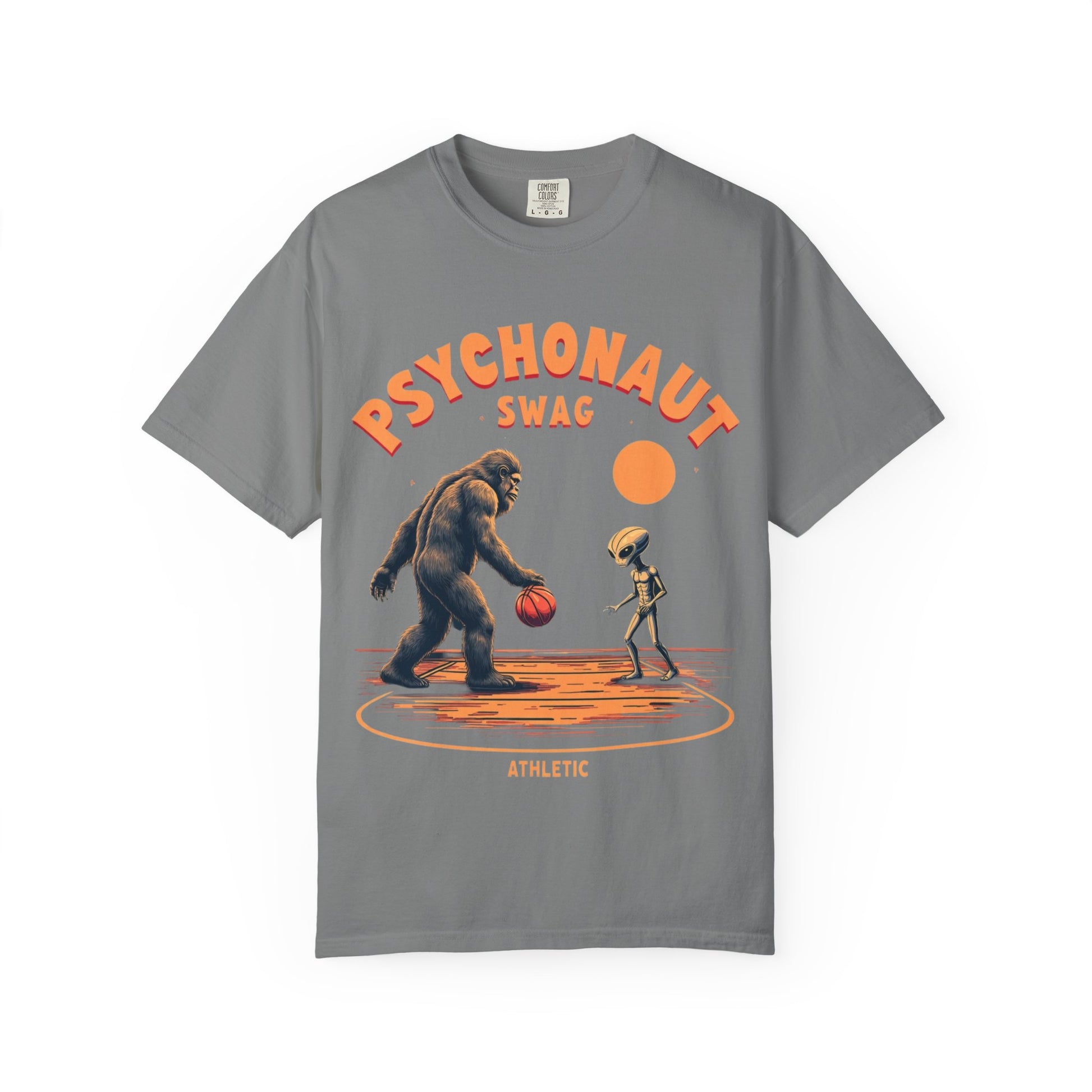 Alien vs Bigfoot, Psychonaut Swag Unisex T-Shirt, Funny Graphic Tee, Unique Gift for Gamers, Outdoor Lovers, Birthday, Casual Wear - Psychonaut Swag