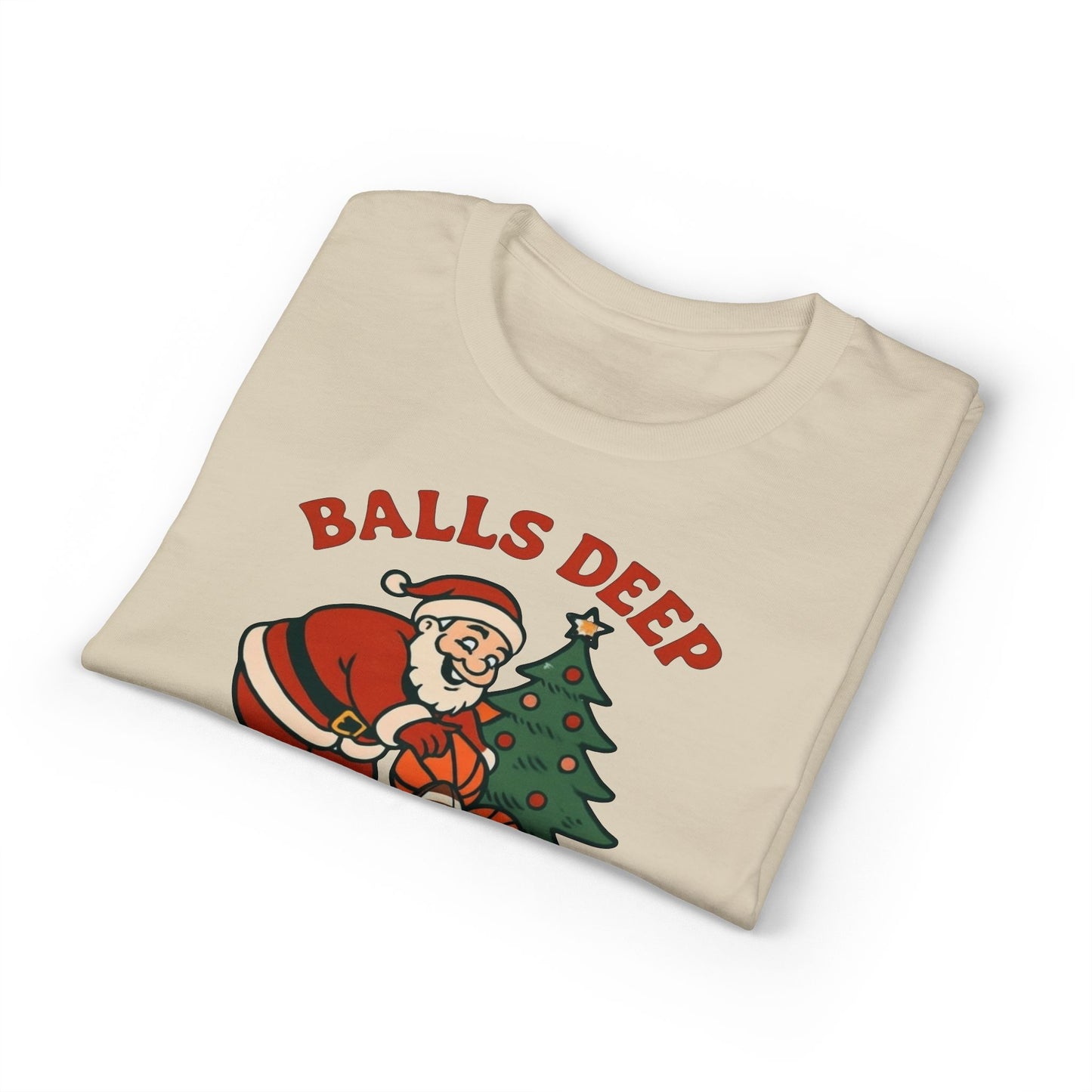Santa Balls Deep, Unisex DryBlend® T-Shirt