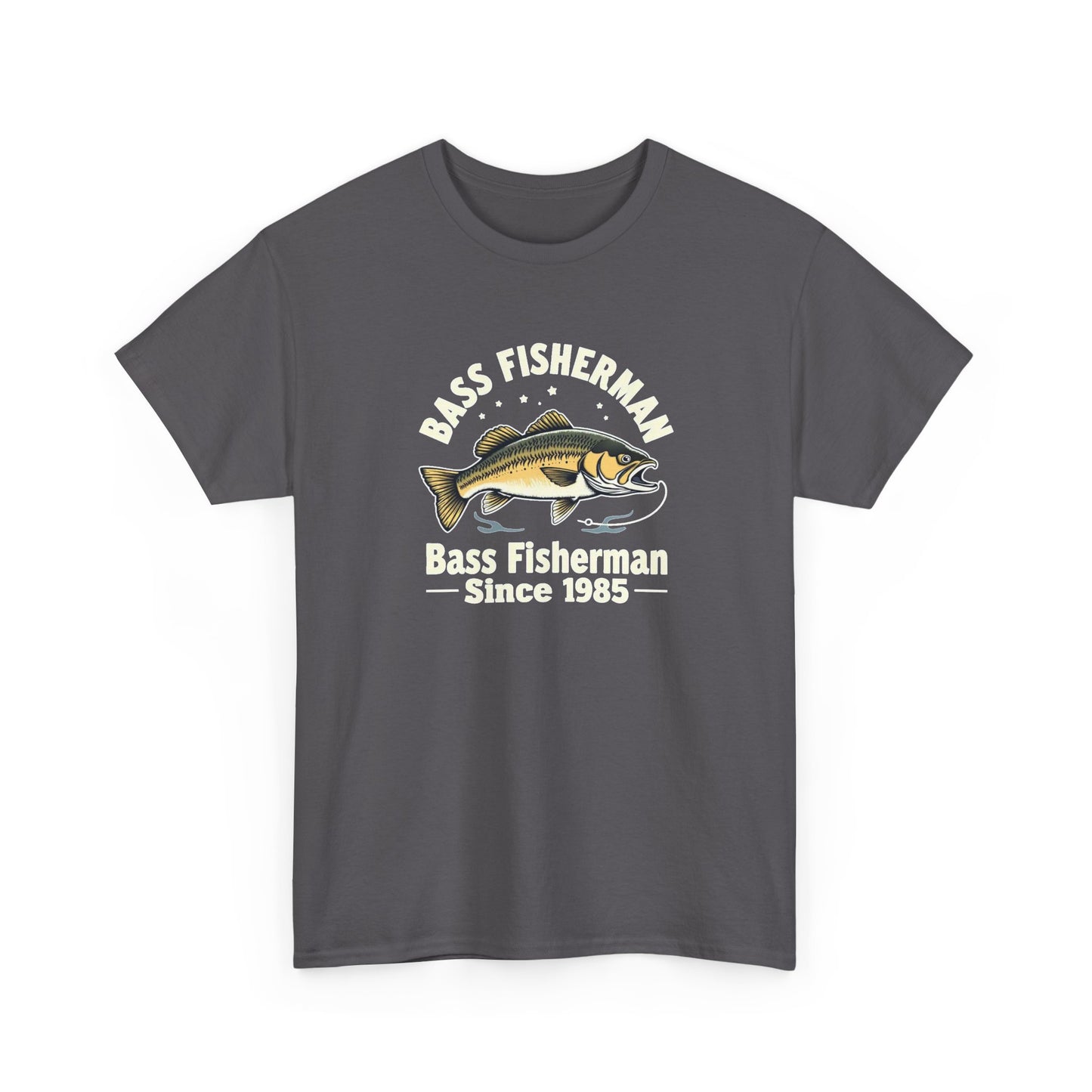 Bass Fisherman T-Shirt – "Bass Fisherman Since 1985" Vintage Fishing Tee