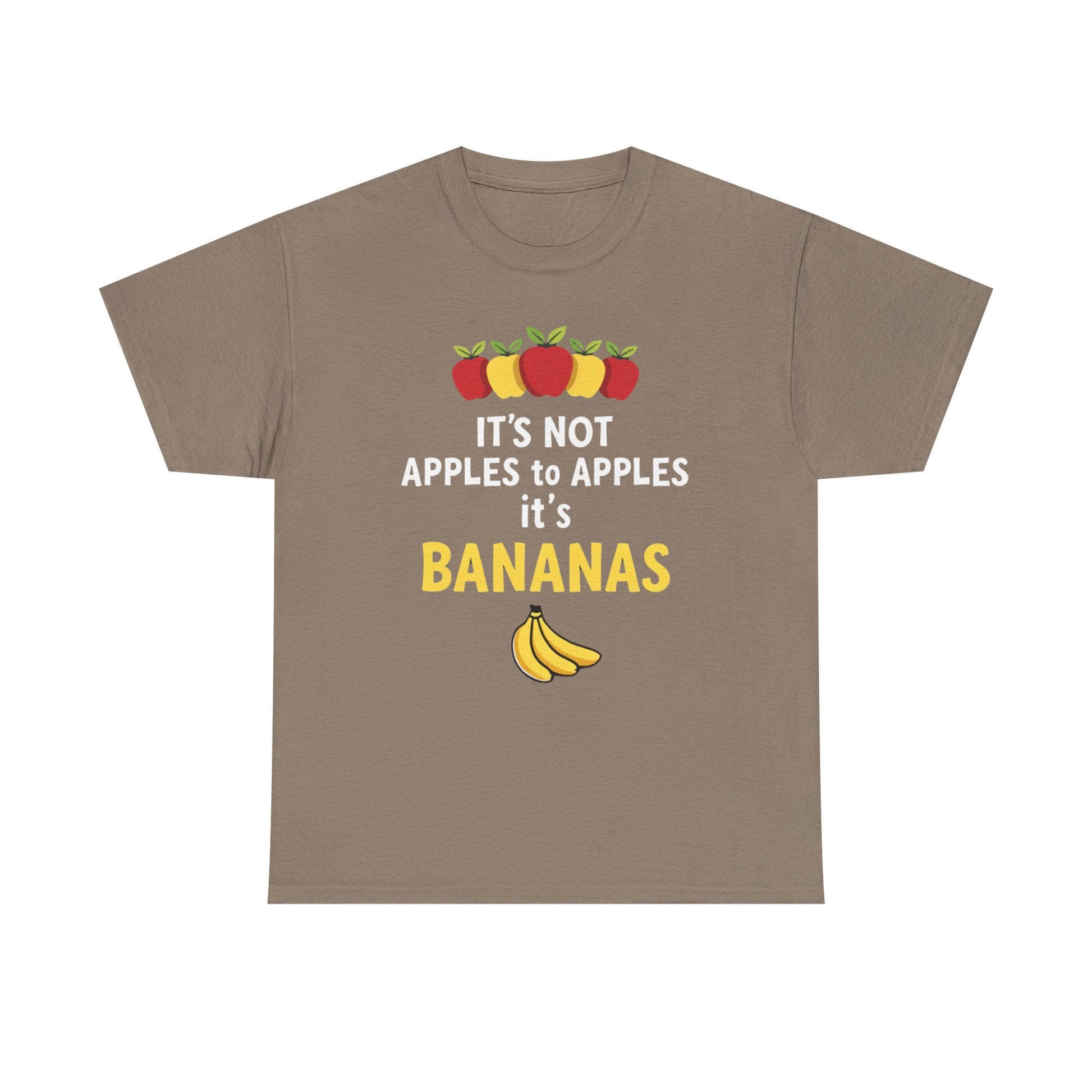 Funny Banana T-Shirt: It's Not Apples to Apples, Cute Graphic Tee for Food Lovers, Gift for Birthdays, Casual Wear, Humor Shirt - Psychonaut Swag