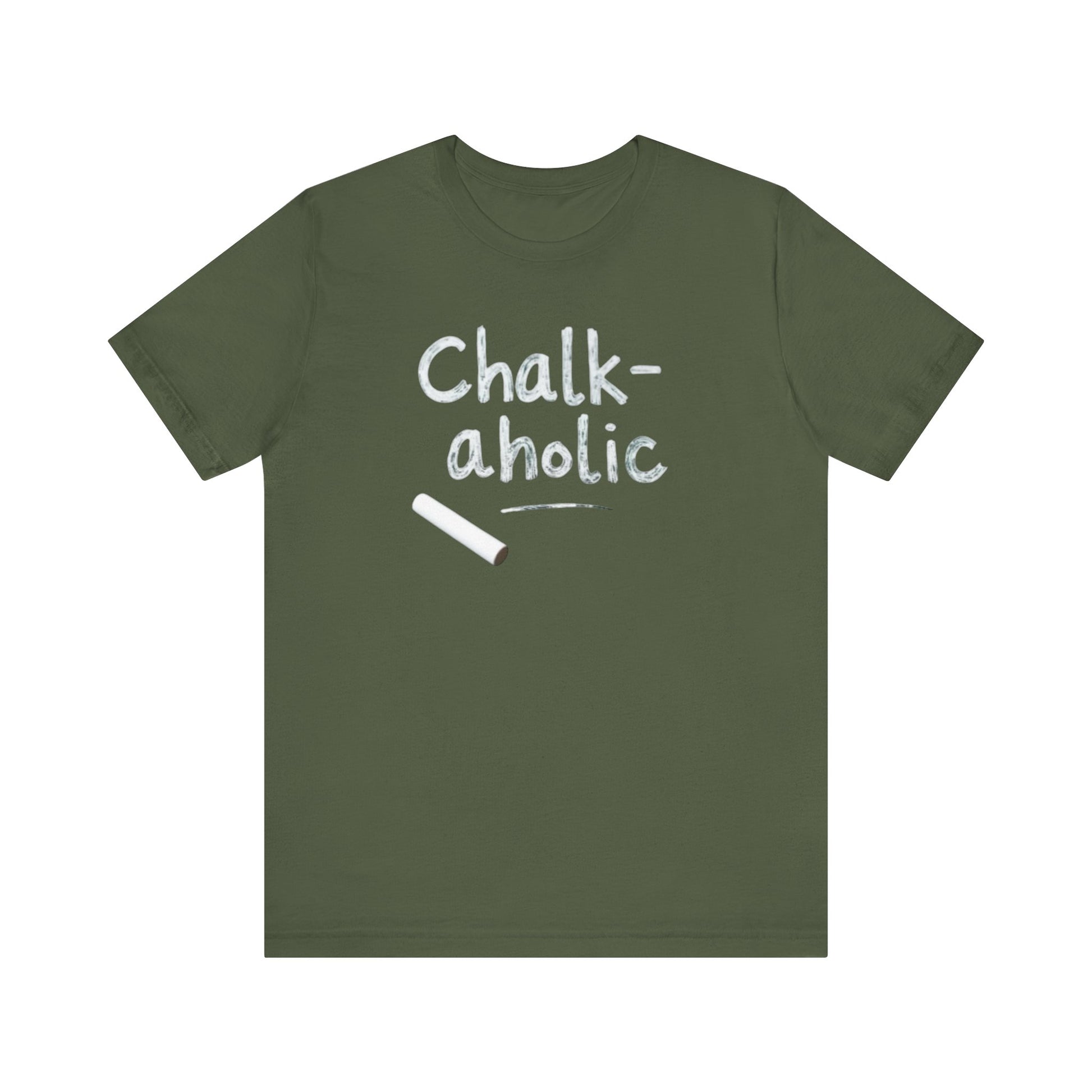 Chalk-a-holic Unisex T-Shirt, Fun Tee, Gift for Artists, Creative Wear, Casual Style, Perfect for Art Lovers - Psychonaut Swag