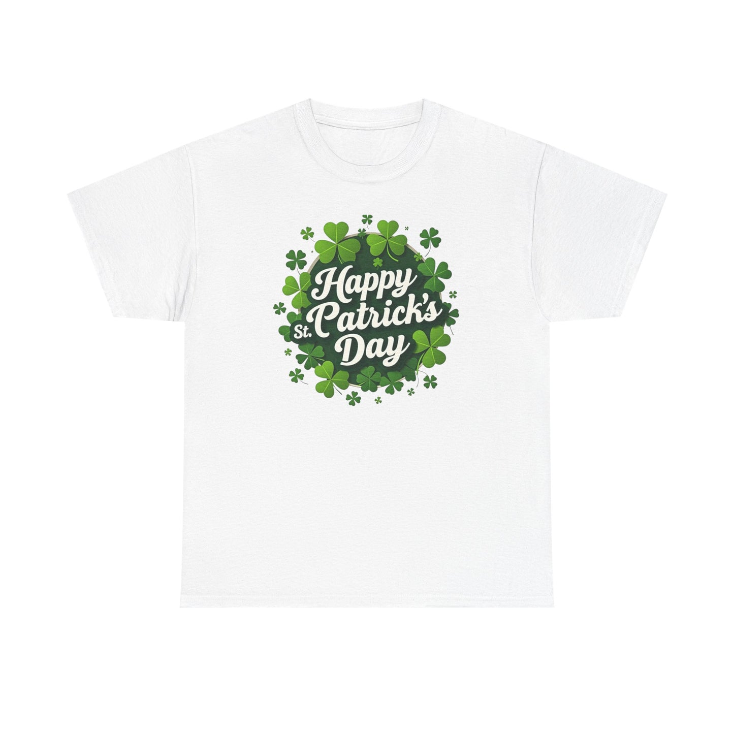 St. Patrick's Day Shamrock T-Shirt — "Happy St. Patrick's Day" Tee