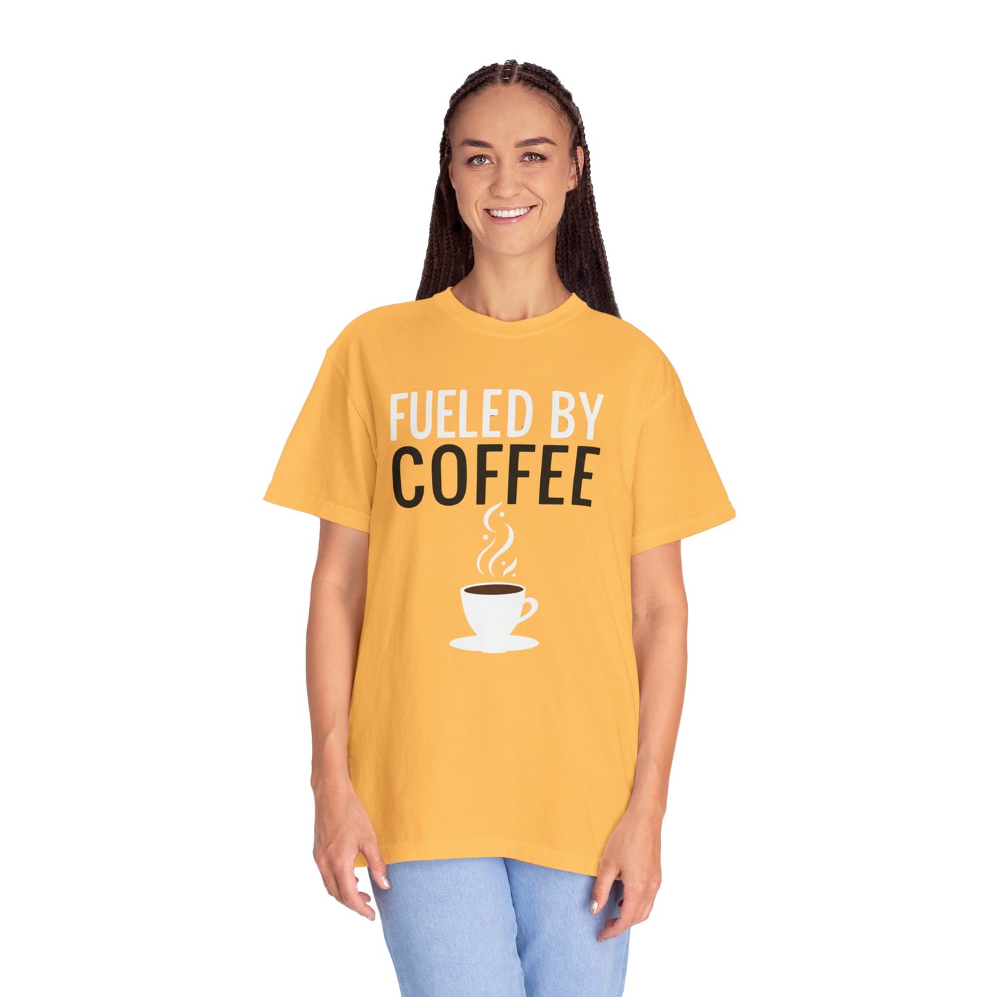 Fueled by Coffee Unisex Garment-Dyed T-Shirt - Psychonaut Swag