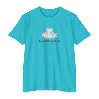 Grateful For You Heart Graphic T-Shirt