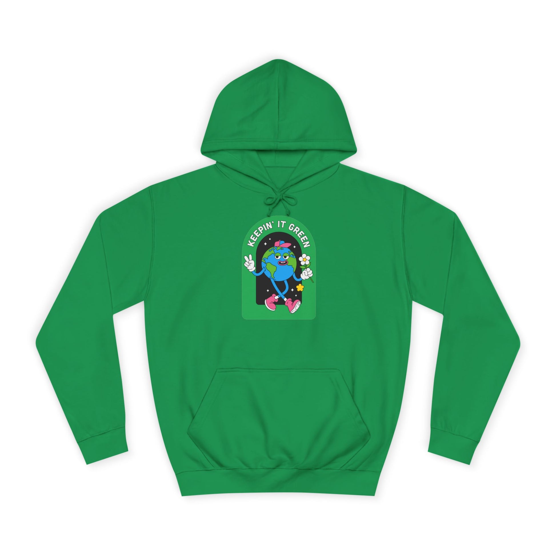 Keeping it Green Unisex College Hoodie - Psychonaut Swag