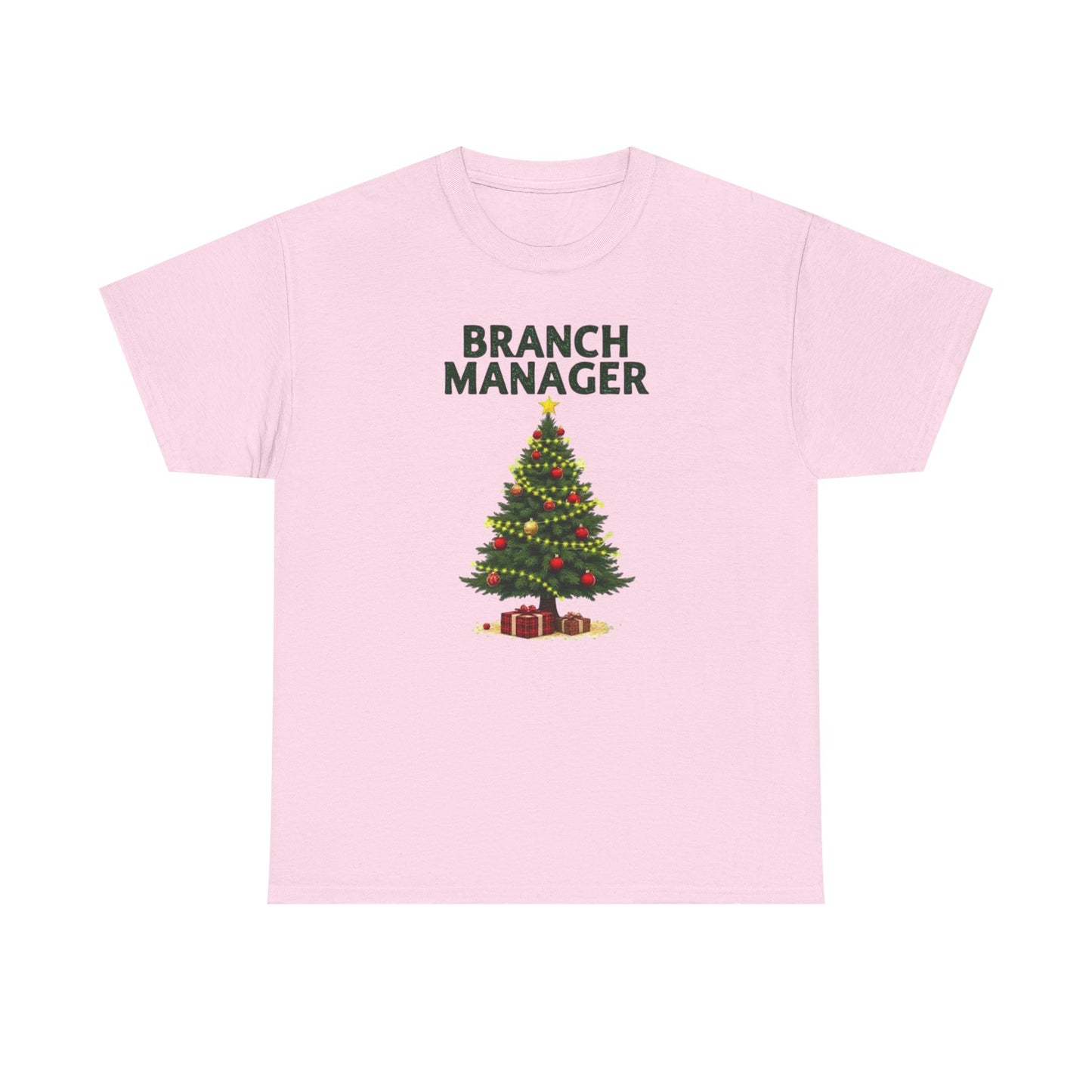 Branch Manager Christmas T‑Shirt - Funny Office Xmas Tree Tee
