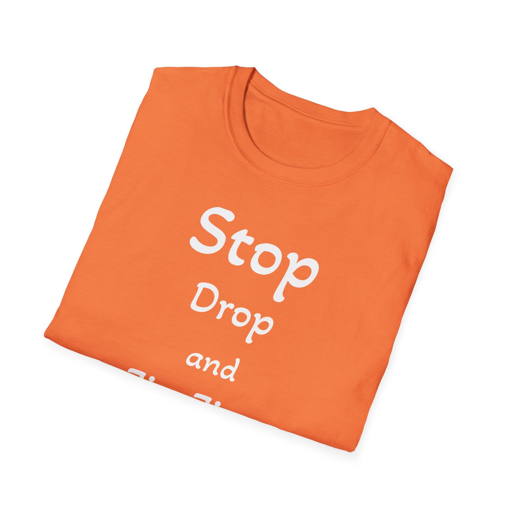 Stop, Drop, and Jiu-Jitsu, Unisex Softstyle T-Shirt - Psychonaut Swag