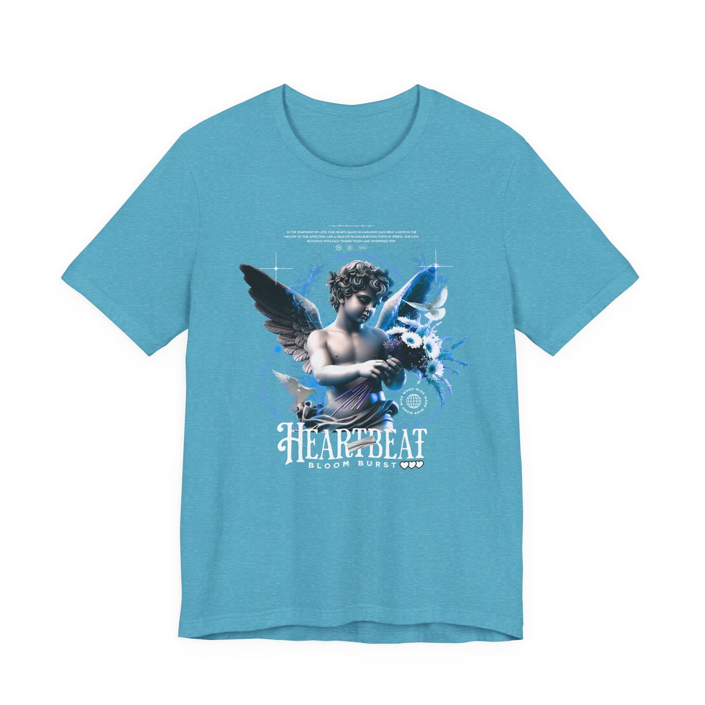 Cherub Heartbeat Graphic Tee — Vintage Angel Art T‑Shirt