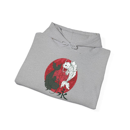 Yin Yang Koi, Unisex Heavy Blend™ Hooded Sweatshirt