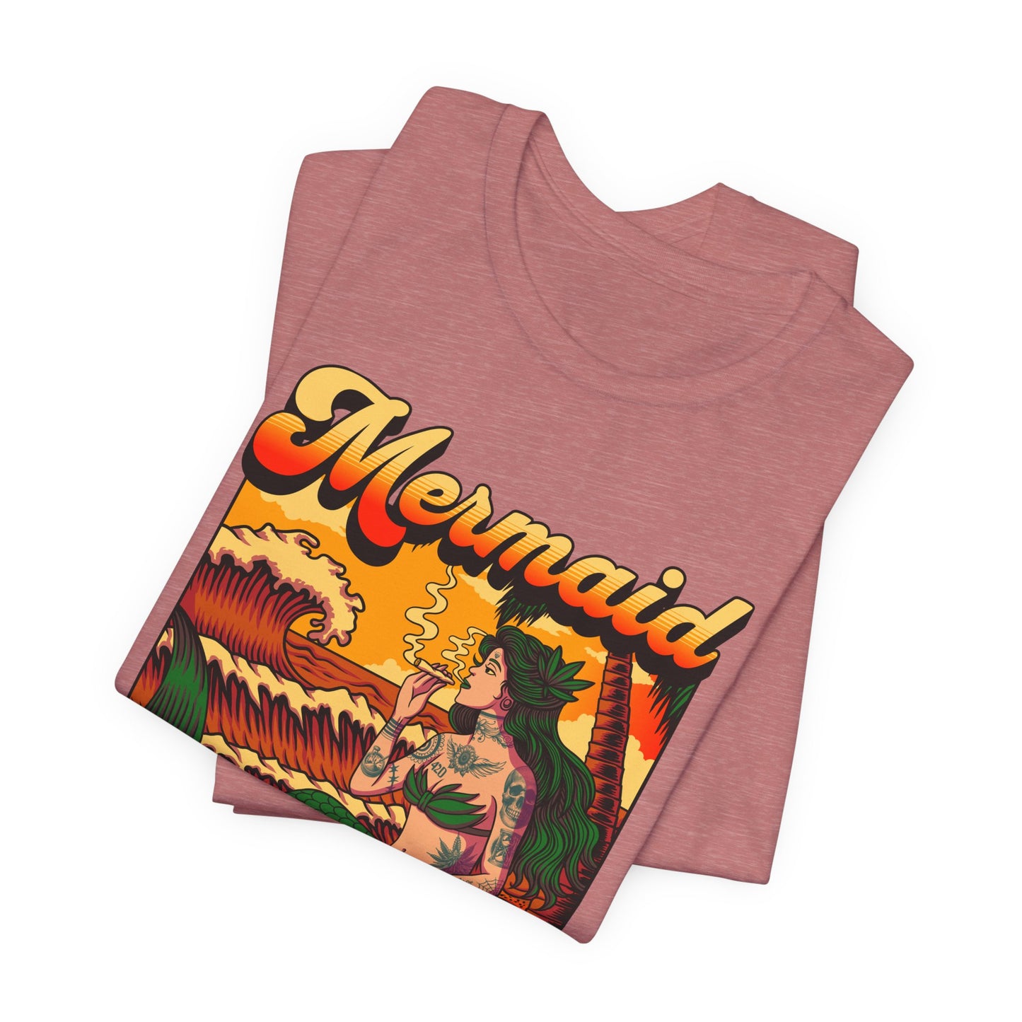 Mermaid Paradise Tee — Retro Vintage Beach Graphic T-Shirt