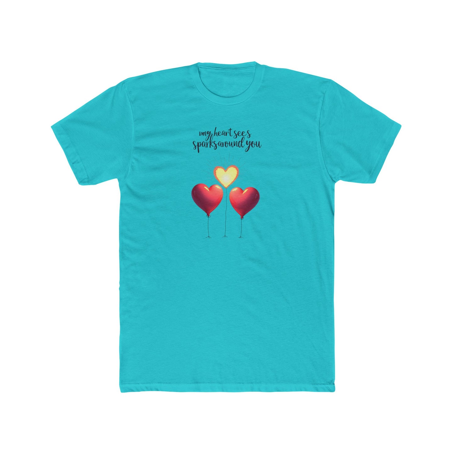 Valentine Heart Trio Tee — "My Heart Says I Picked Around You" Romantic Graphic T-Shirt