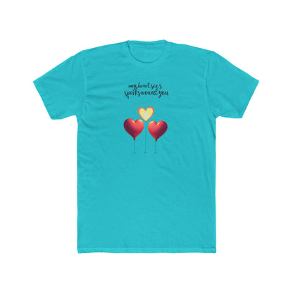 Valentine Heart Trio Tee — "My Heart Says I Picked Around You" Romantic Graphic T-Shirt