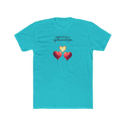 Valentine Heart Trio Tee — "My Heart Says I Picked Around You" Romantic Graphic T-Shirt