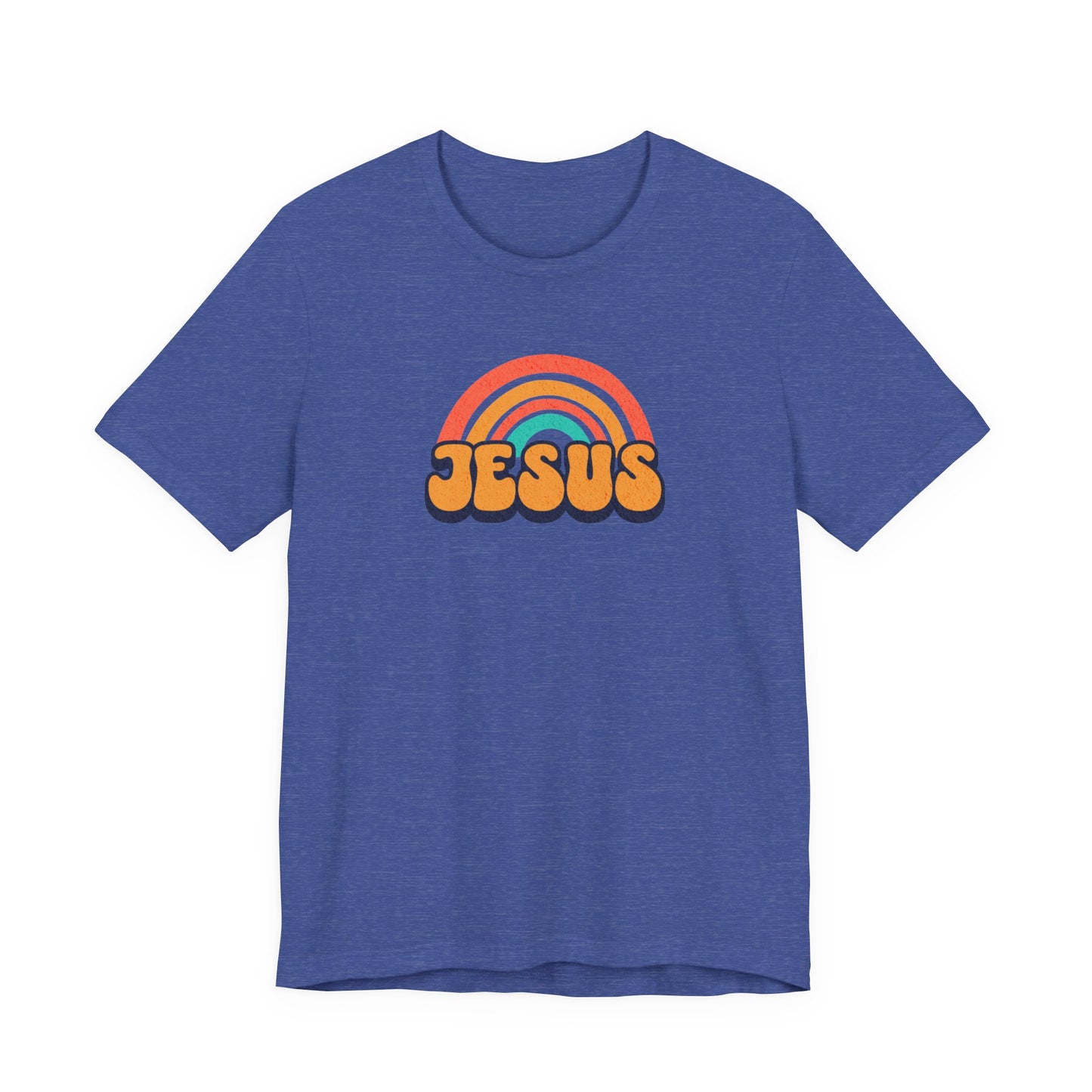 Jesus Rainbow T-Shirt — Retro Christian Faith Tee