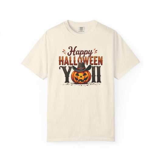 Halloween T-Shirt — "Happy Halloween You" Pumpkin Witch Graphic