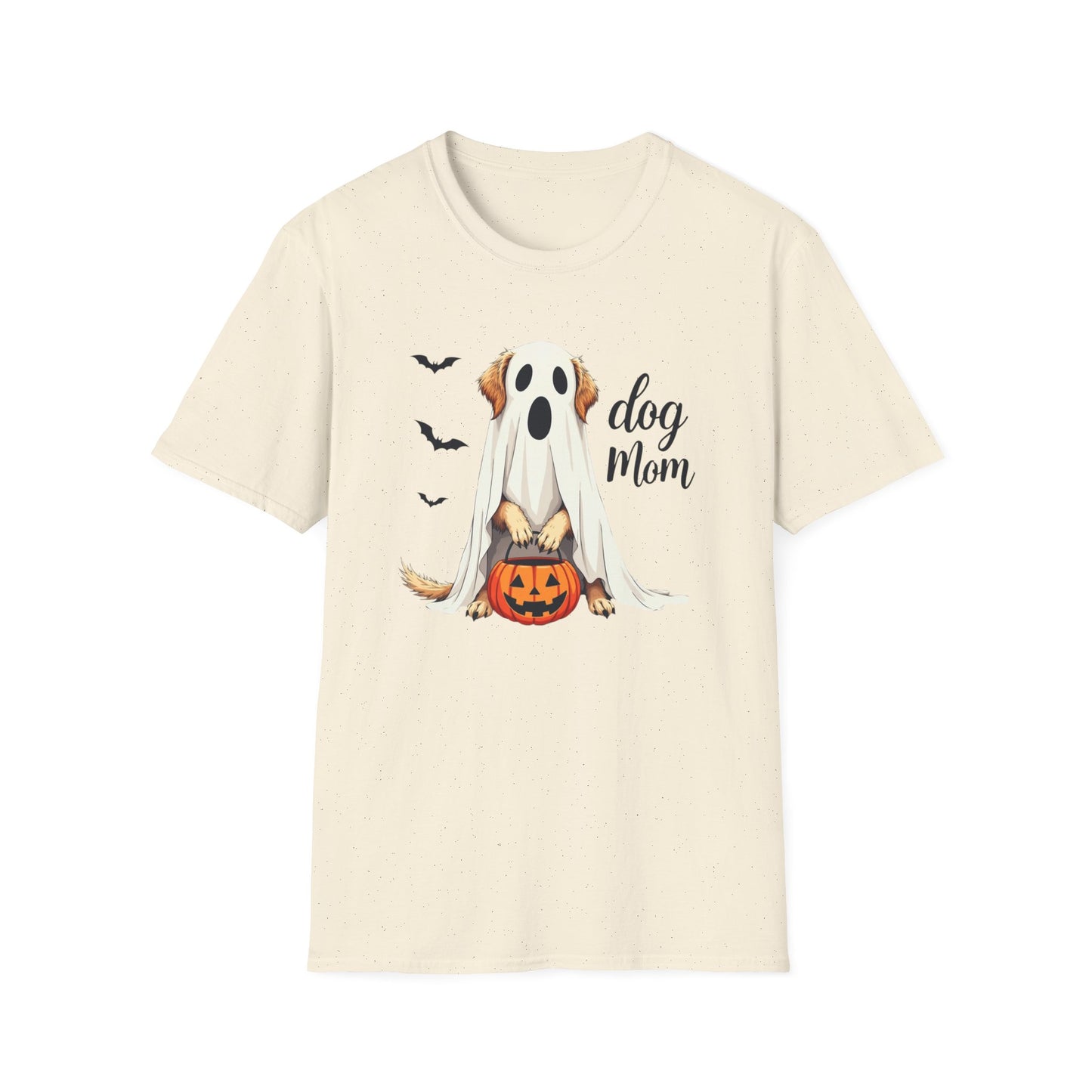 Dog Mom Halloween T‑Shirt — Cute Ghost Pup Pumpkin Tee