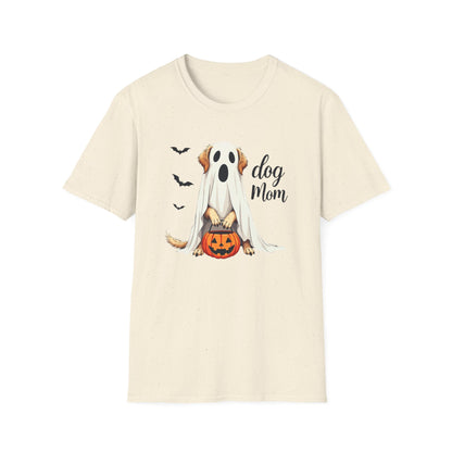 Dog Mom Halloween T‑Shirt — Cute Ghost Pup Pumpkin Tee