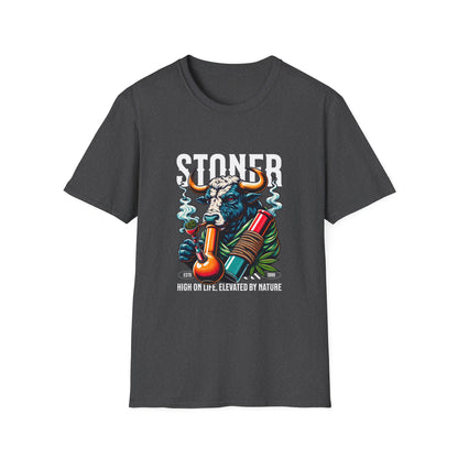 Stoner Bull, Unisex Softstyle T-Shirt