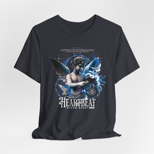 Cherub Heartbeat Graphic Tee — Vintage Angel Art T‑Shirt
