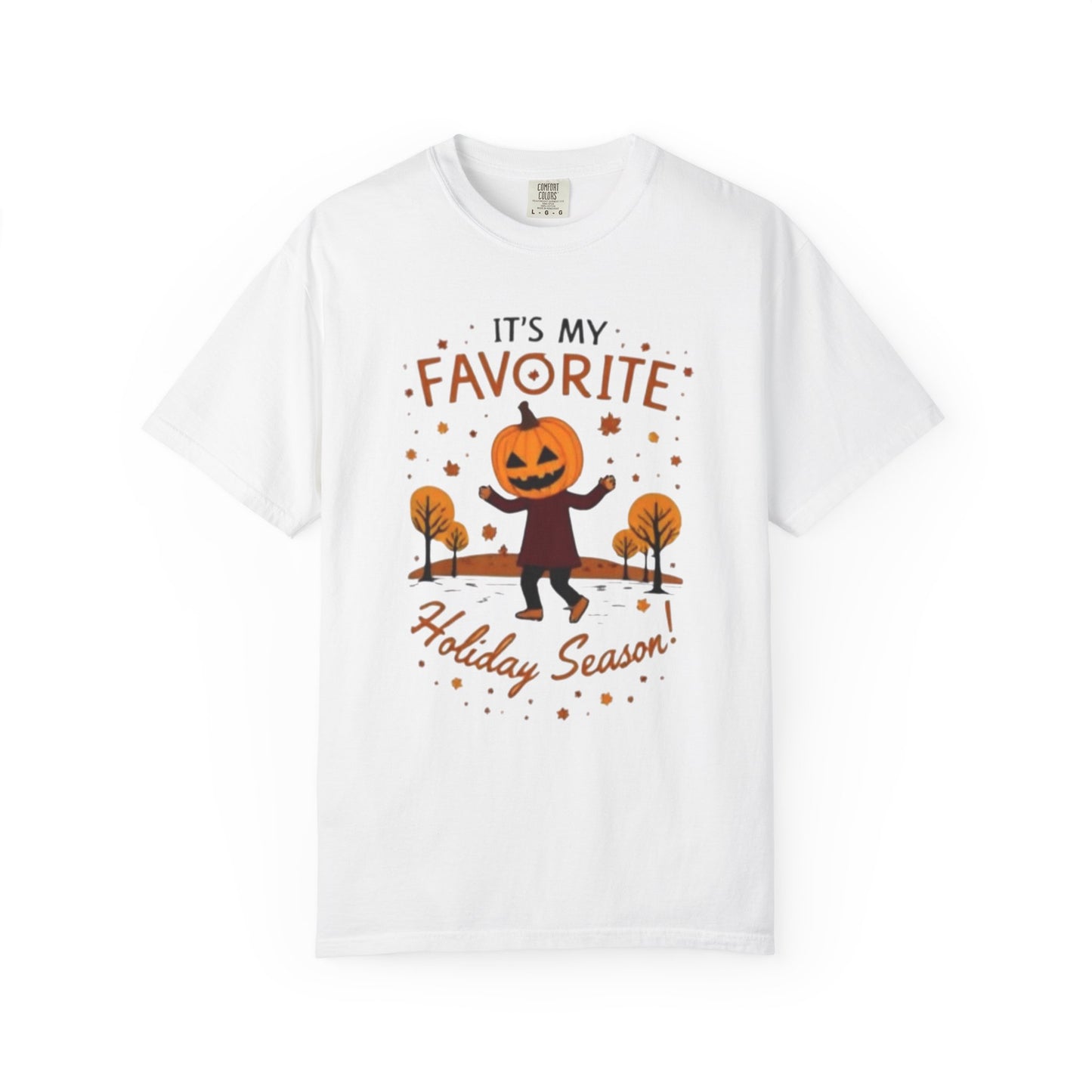 Halloween Pumpkin Head T-Shirt — "It's My Favorite Holiday Season!"