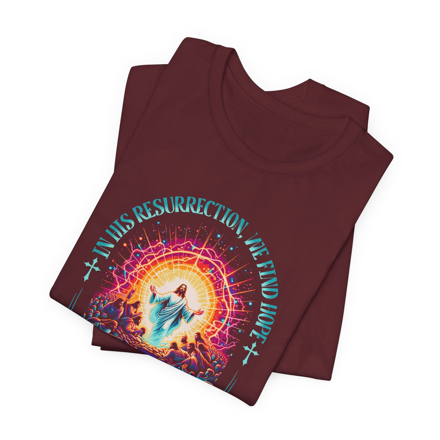 Resurrection Concert Tee — "Hope's Dawn" Christian Worship Graphic Shirt
