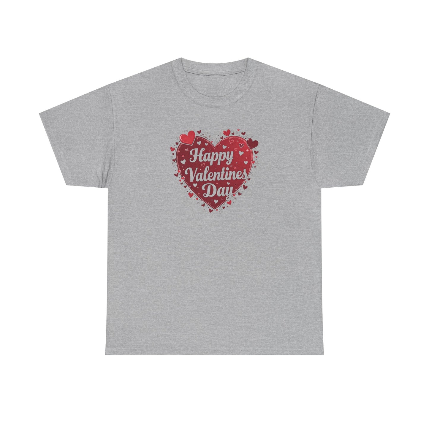 Valentine's Day Heart T-Shirt — "Happy Valentine's Day" Graphic Tee