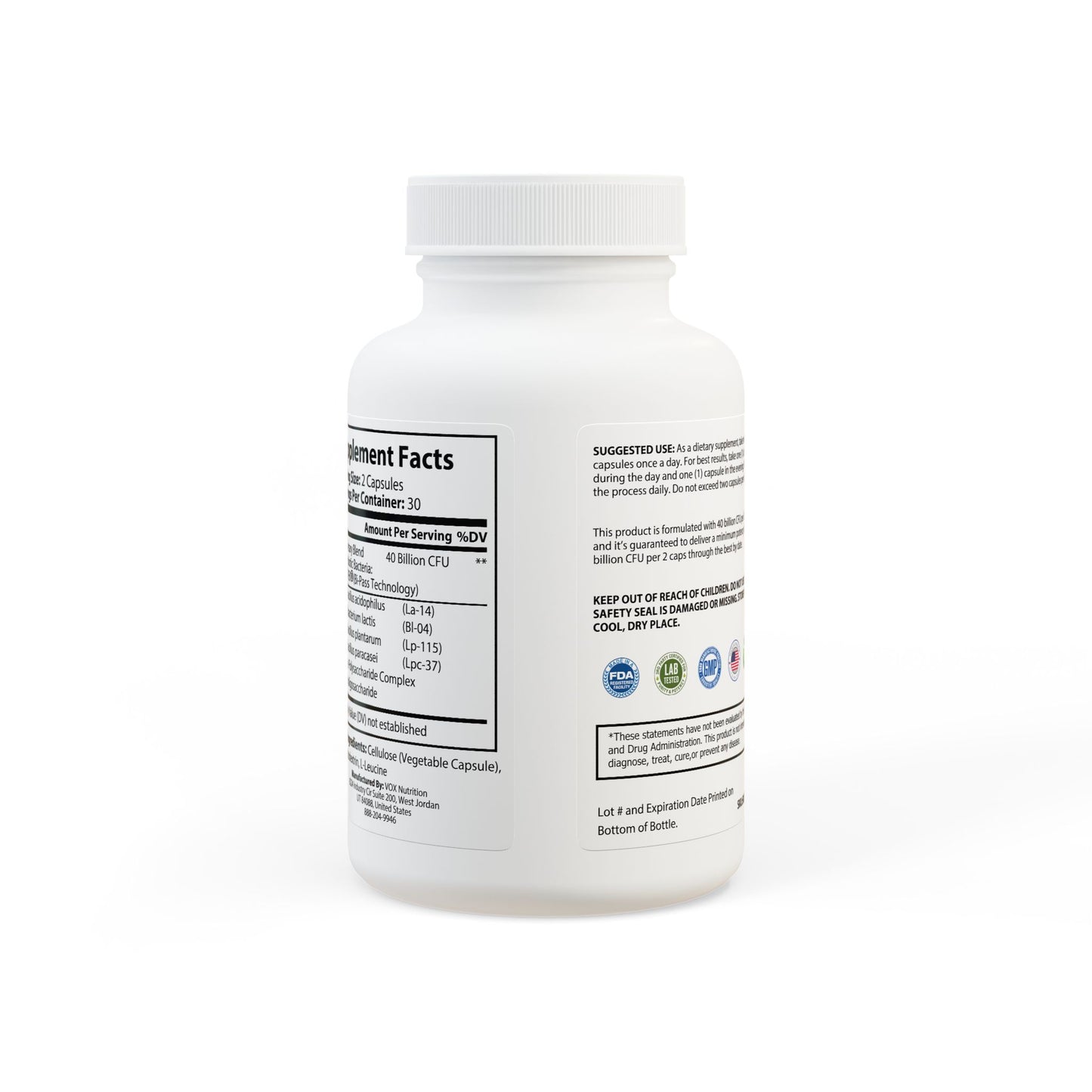 Probiotics for Bro, Probiotics, Sup Bro, Supplement (60 Capsules)