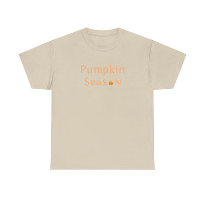 Pumpkin Season Unisex Heavy Cotton Tee, Fall Apparel, Halloween Shirt, Thanksgiving Tee, Cozy Autumn Fashion, Seasonal Wear