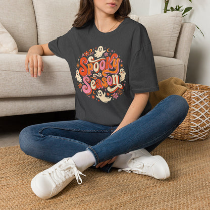 Spooky Season T-Shirt — Retro Ghost Halloween Tee