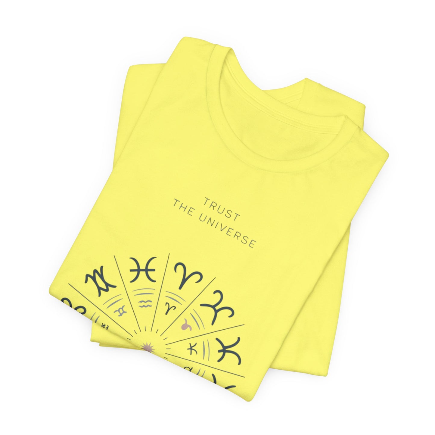 Zodiac Wheel T‑Shirt — Trust the Universe Astrology Tee