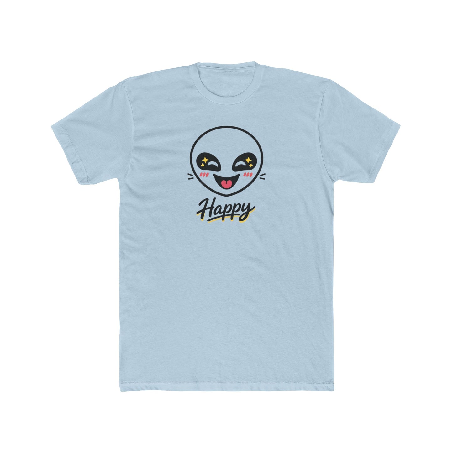 Happy Alien Crew Tee — Cute Smiley Graphic T-Shirt