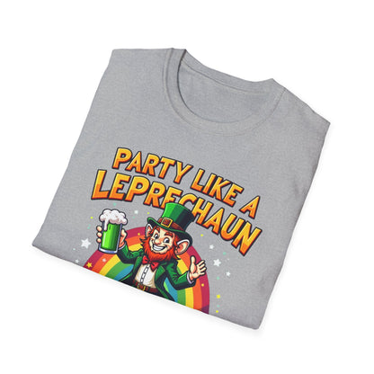 Party Like a Leprechaun T-Shirt — St. Patrick’s Day Funny Rainbow Beer Tee
