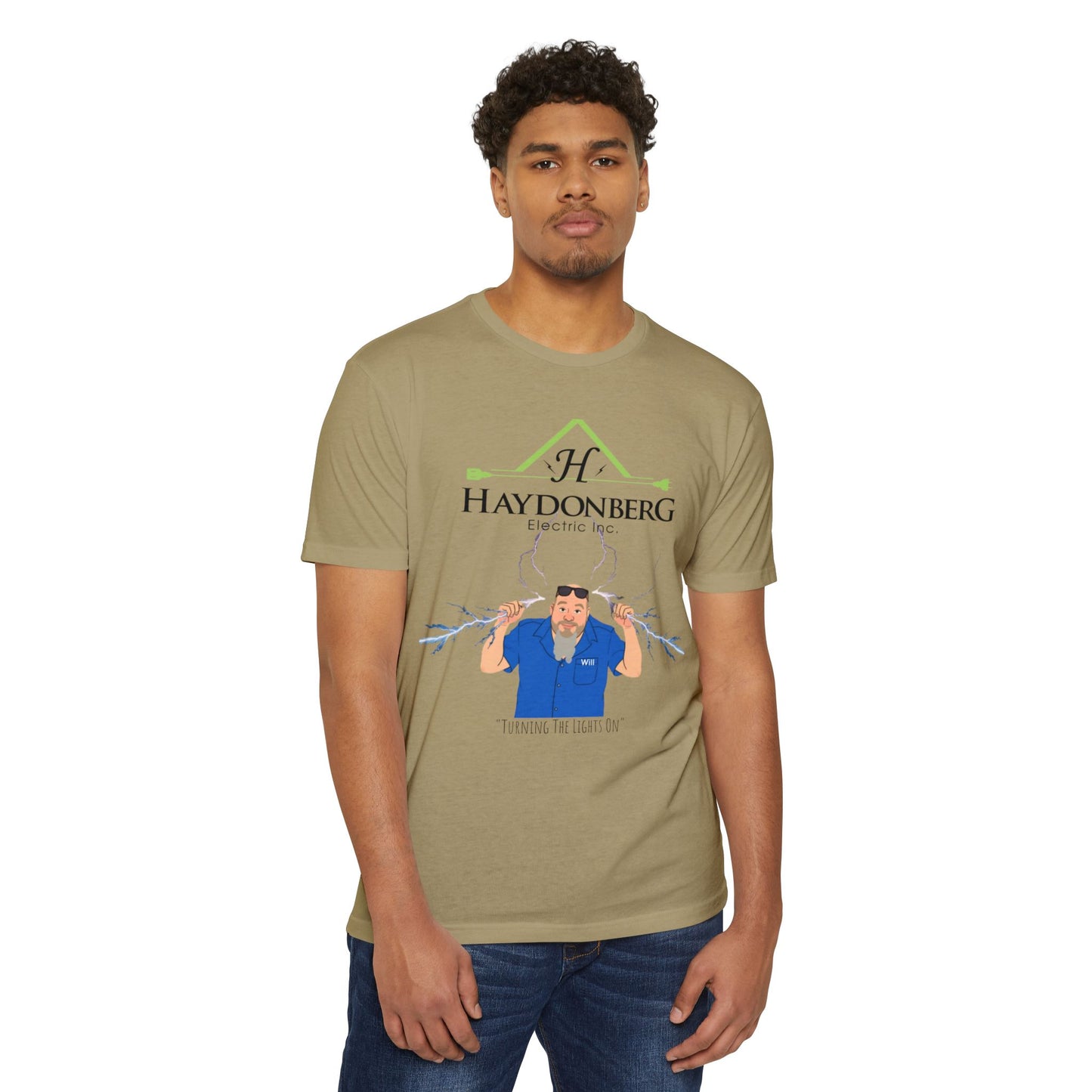 Haydonberg Turning The Lights On, Unisex CVC Jersey T-shirt