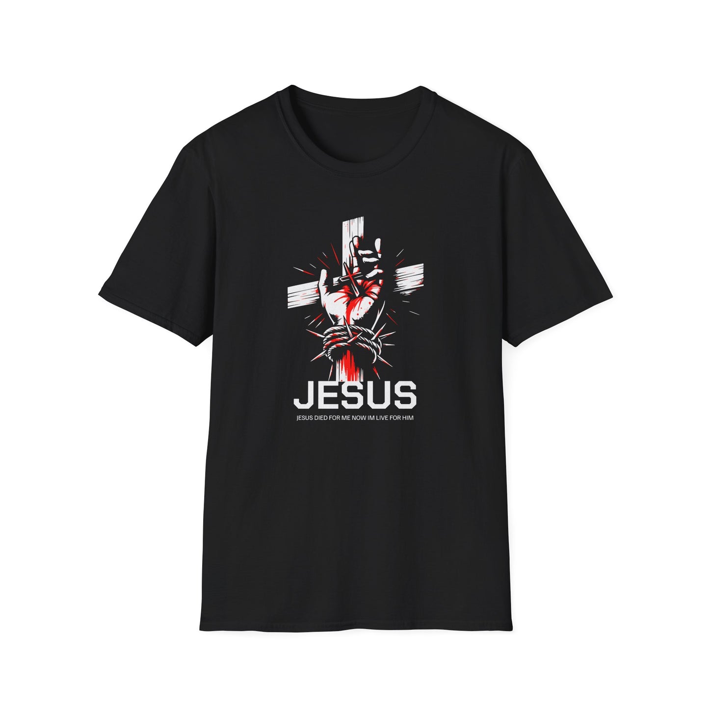 Jesus Cross T-Shirt — Blood and Crown Graphic Christian Tee