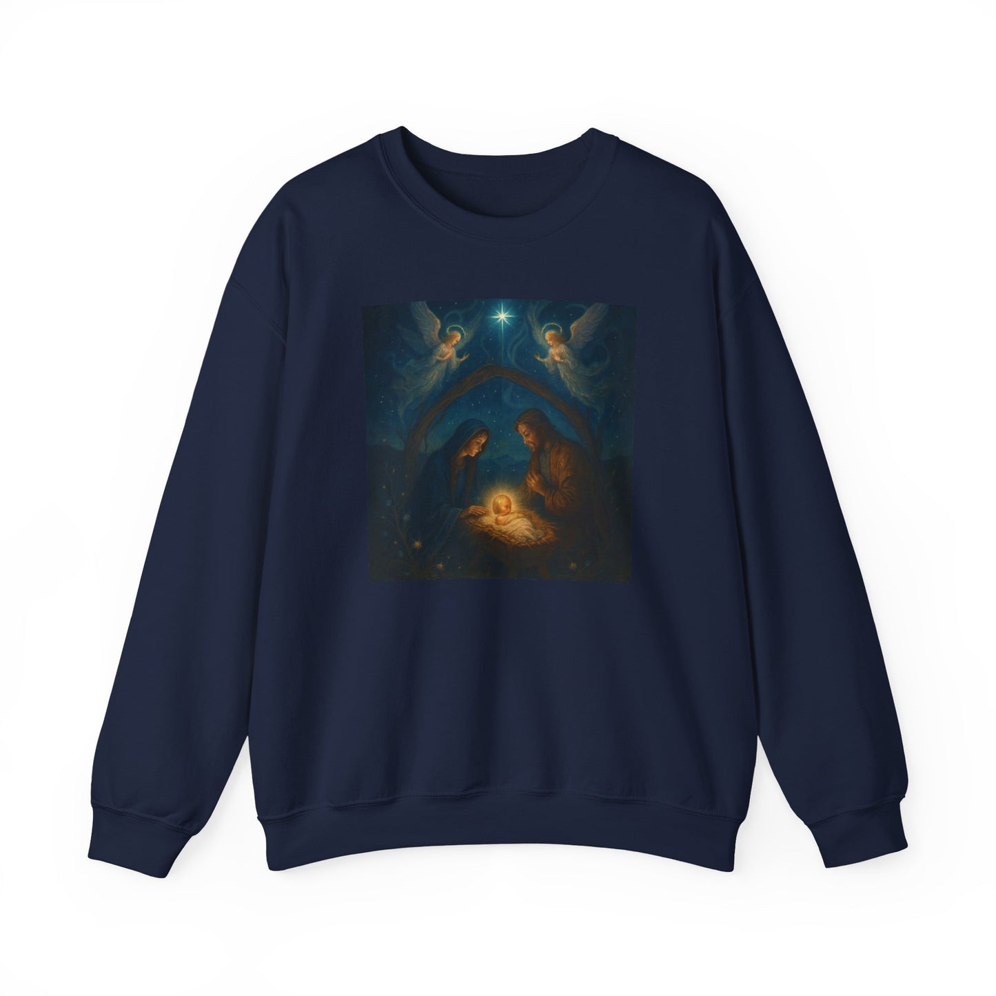 Nativity Crewneck Sweatshirt - Holy Family Christmas Sweatshirt