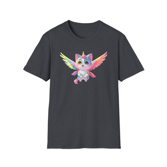 Flying Catacorn, T-Shirt - Cute Flying Feline Unicorn Design - Psychonaut Swag