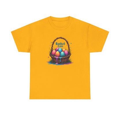 Basket Case, Easter Basket Tee — Colorful Painted Easter Eggs Graphic Shirt