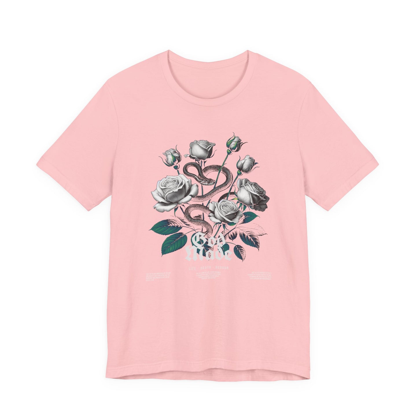 Rose and Snake Graphic Tee – Gothic Floral Vintage Shirt