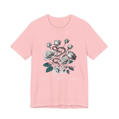 Rose and Snake Graphic Tee – Gothic Floral Vintage Shirt