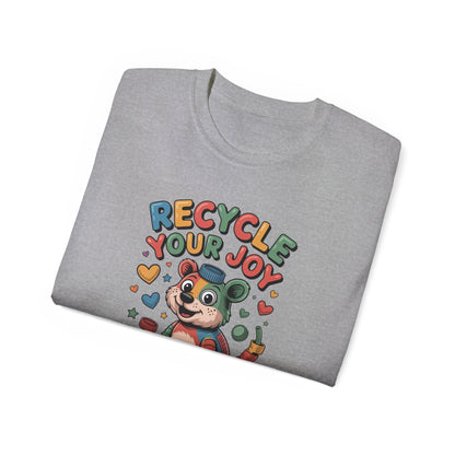 Recycle Your Joy Panda Tee — Cute Eco-Friendly Positive Message T-Shirt