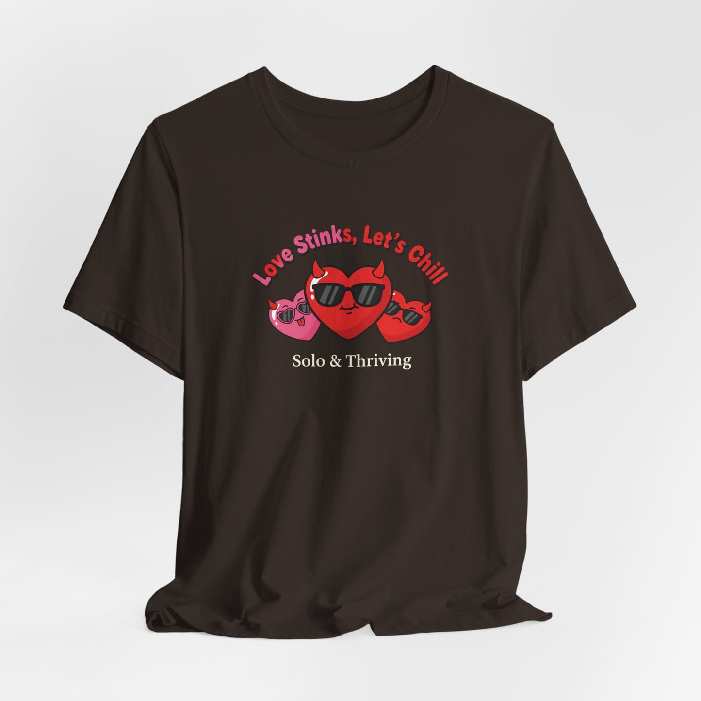 Love Smiles Tee — Retro Heart Sunglasses Graphic T-Shirt