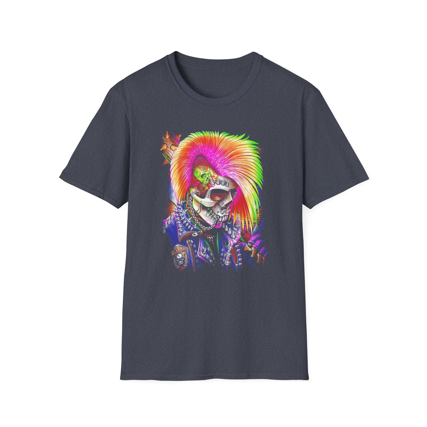 Punk skull, Unisex Softstyle T-Shirt