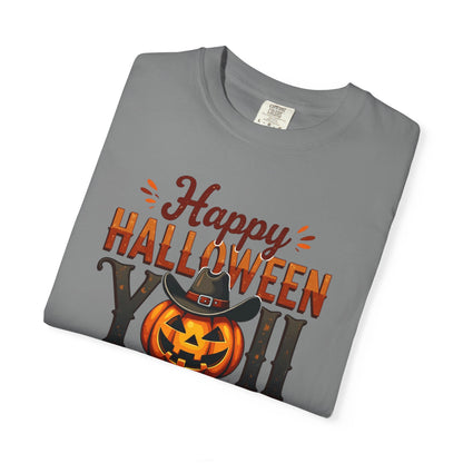 Halloween T-Shirt — "Happy Halloween You" Pumpkin Witch Graphic